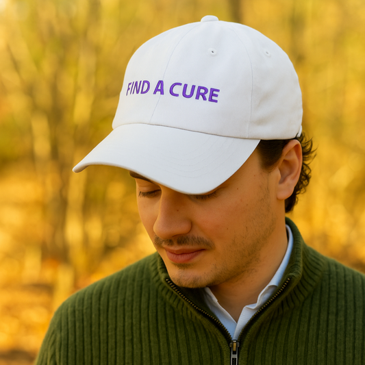Alzheimer's Awareness Hat - White Baseball Cap