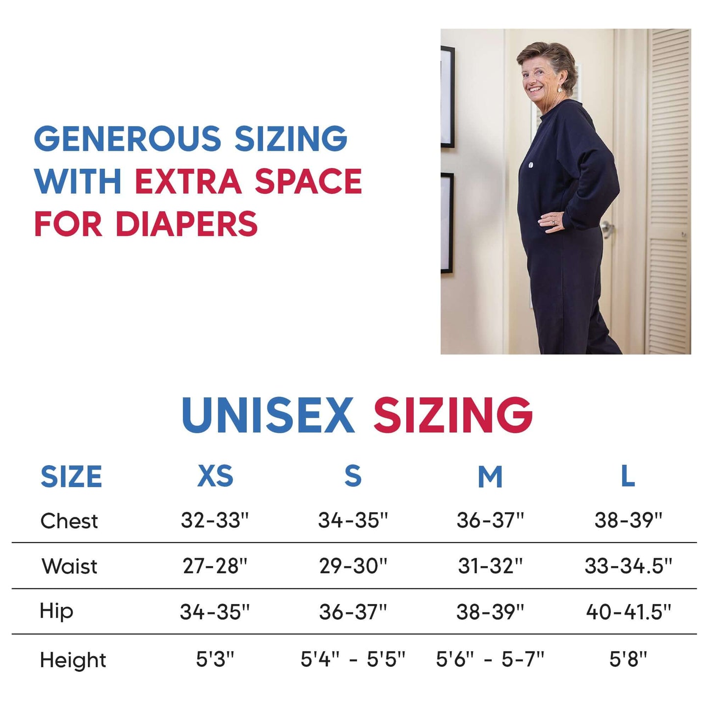 Anti-Strip Jumpsuit - Sizing Chart