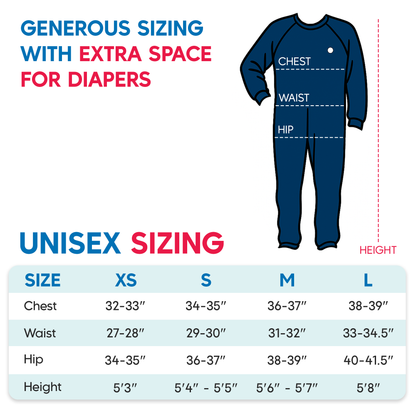 Dementia Clothing Size Chart